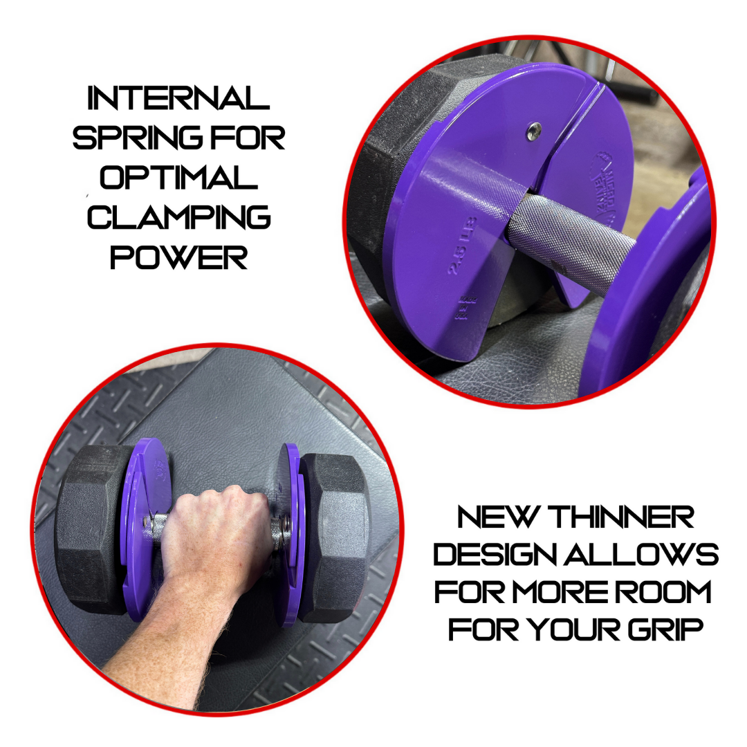 Micro Gainz Purple 2.5LB Dumbbell Fractional Weight Plates - The Track and Field Store