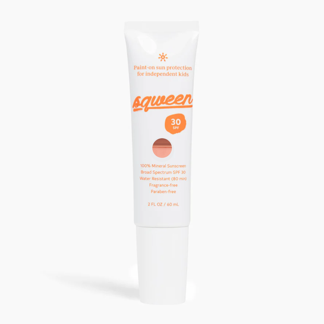 Paint-on sun protection for independent kids - Squeen - The Track and Field Store