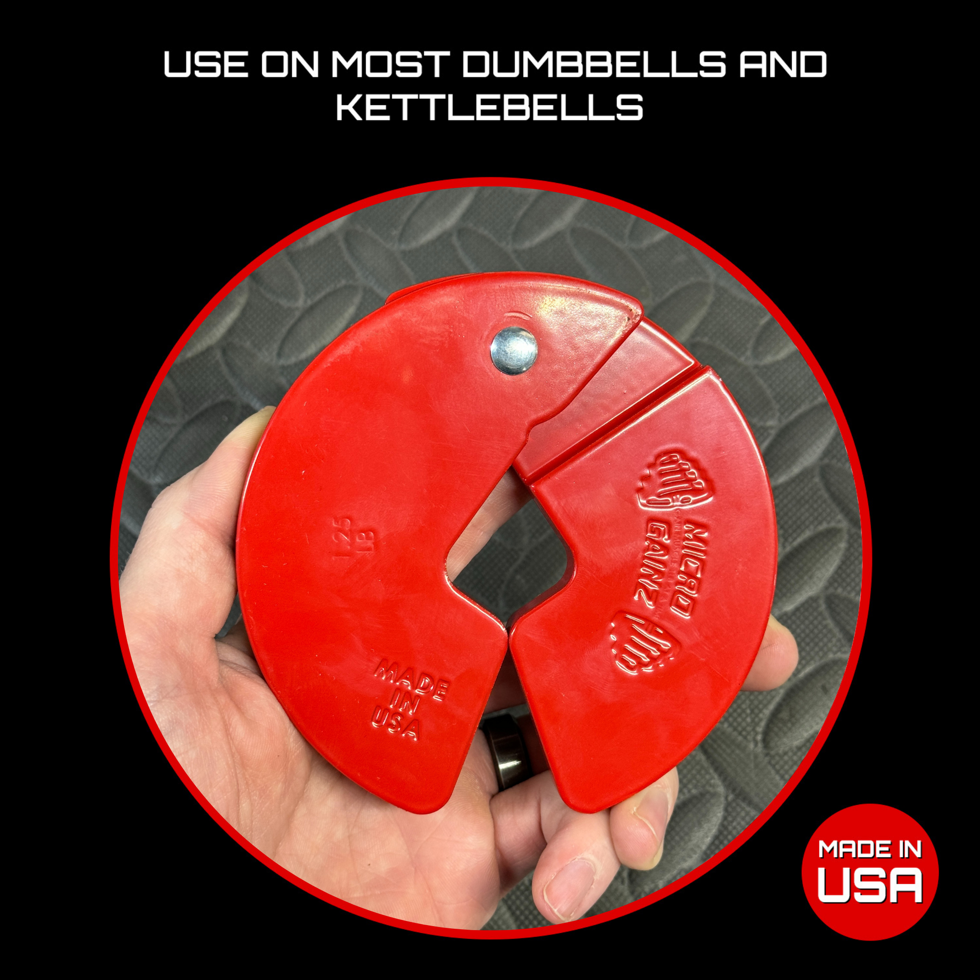 Red 1.25LB Dumbbell Fractional Weight Plates - Micro Gainz - The Track and Field Store