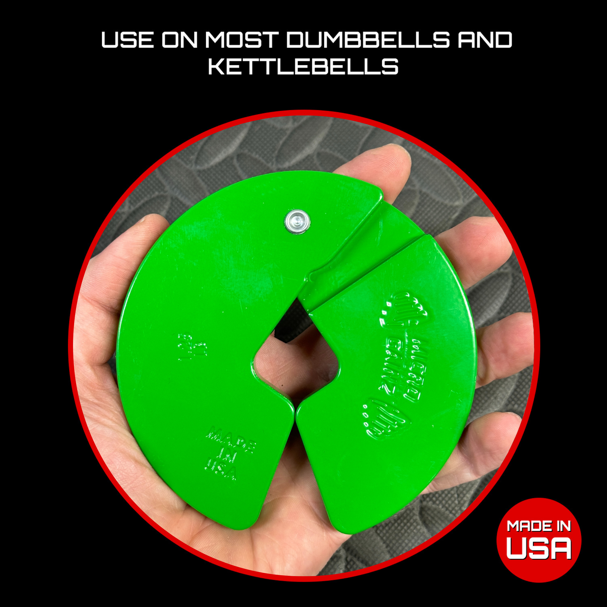Green 1.25LB Dumbbell Fractional Weight Plates - Micro Gainz - The Track and Field Store