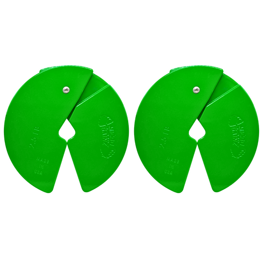 Green 2.5LB Dumbbell Fractional Weight Plates - Micro Gainz - The Track and Field Store