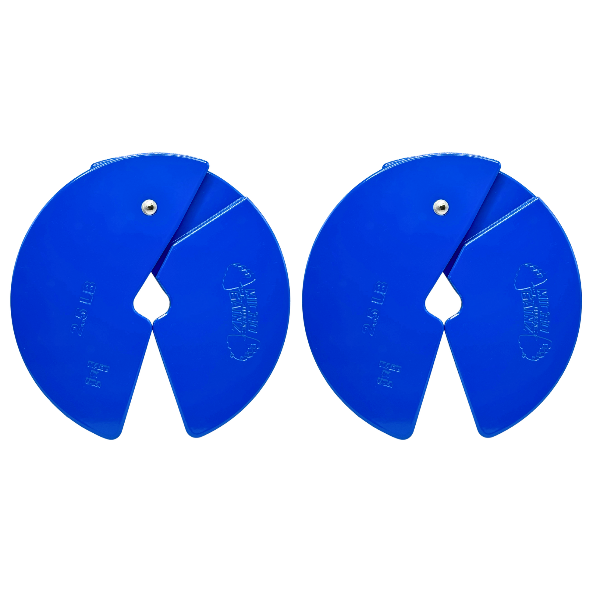 Micro Gainz Blue 2.5LB Dumbbell Fractional Weight Plates - The Track and Field Store