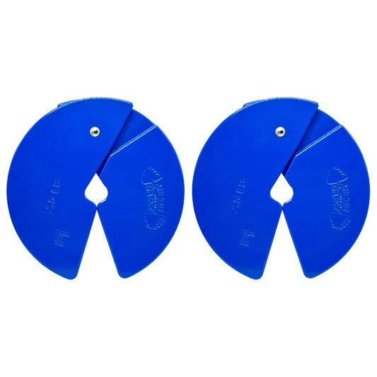 Micro Gainz Blue 2.5LB Dumbbell Fractional Weight Plates - The Track and Field Store