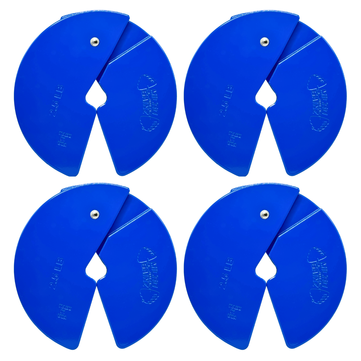 Micro Gainz Blue 2.5LB Dumbbell Fractional Weight Plates - The Track and Field Store