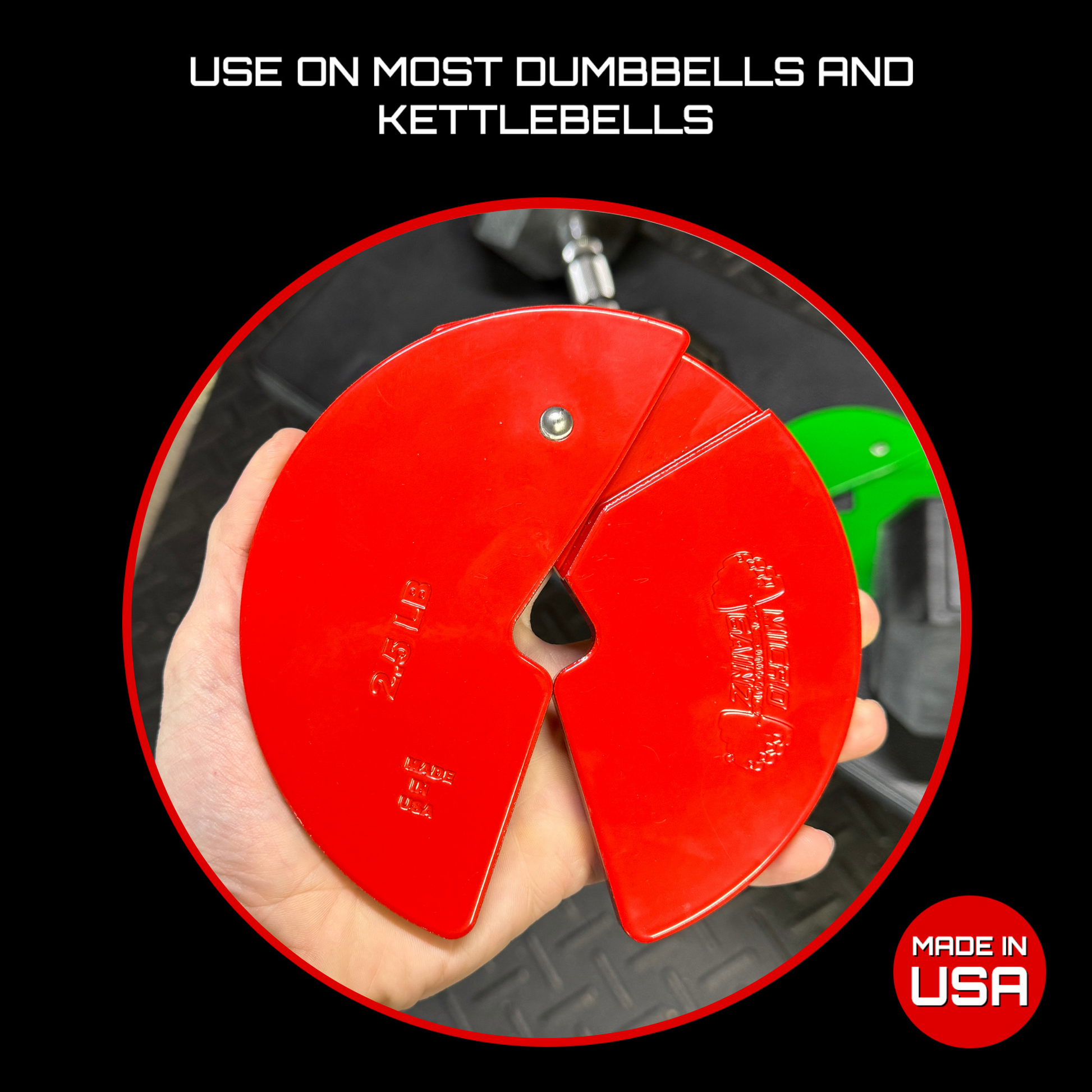 Micro Gainz Red 2.5LB Dumbbell Fractional Weight Plates - The Track and Field Store