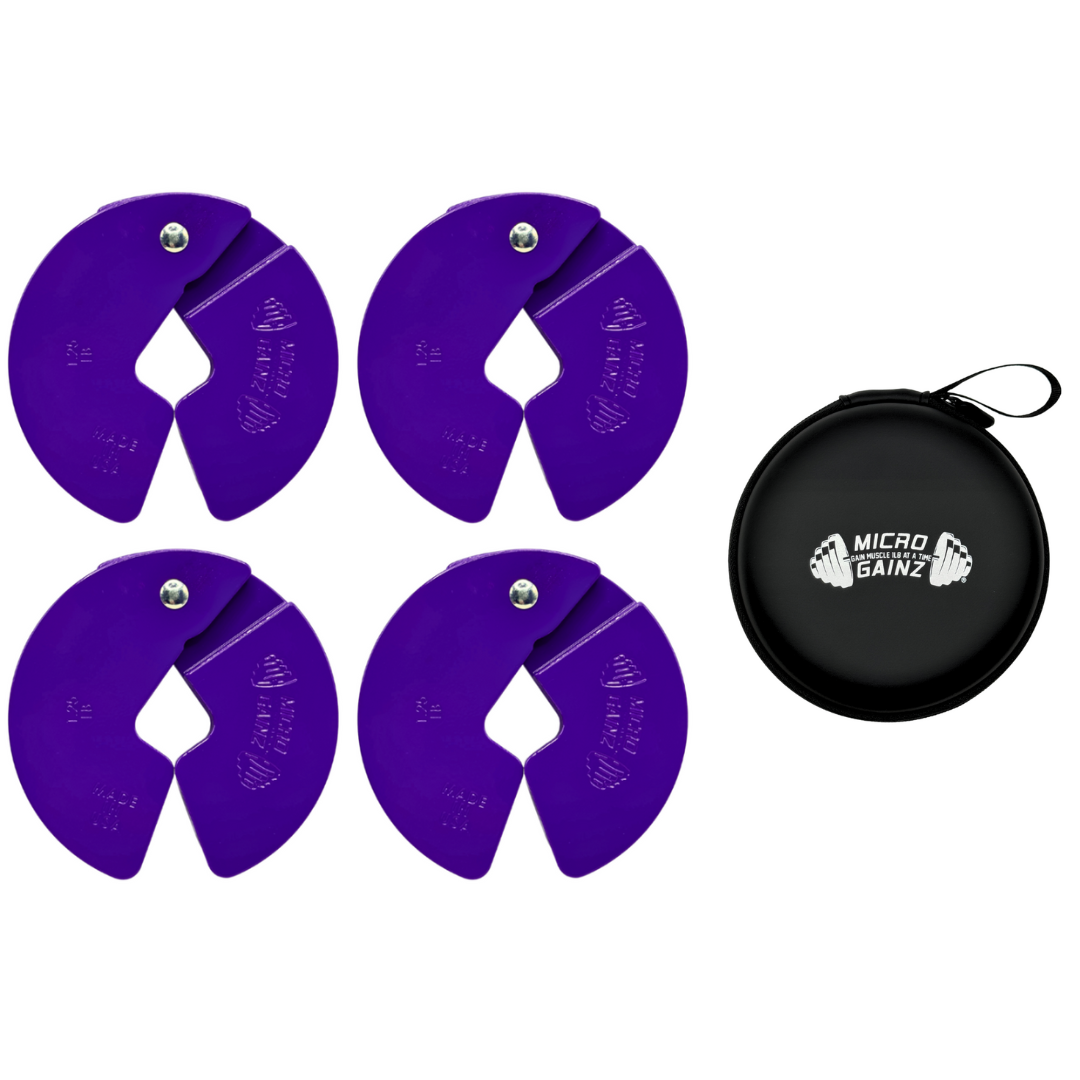 Micro Gainz Purple 1.25LB Dumbbell Fractional Weight Plates - The Track and Field Store