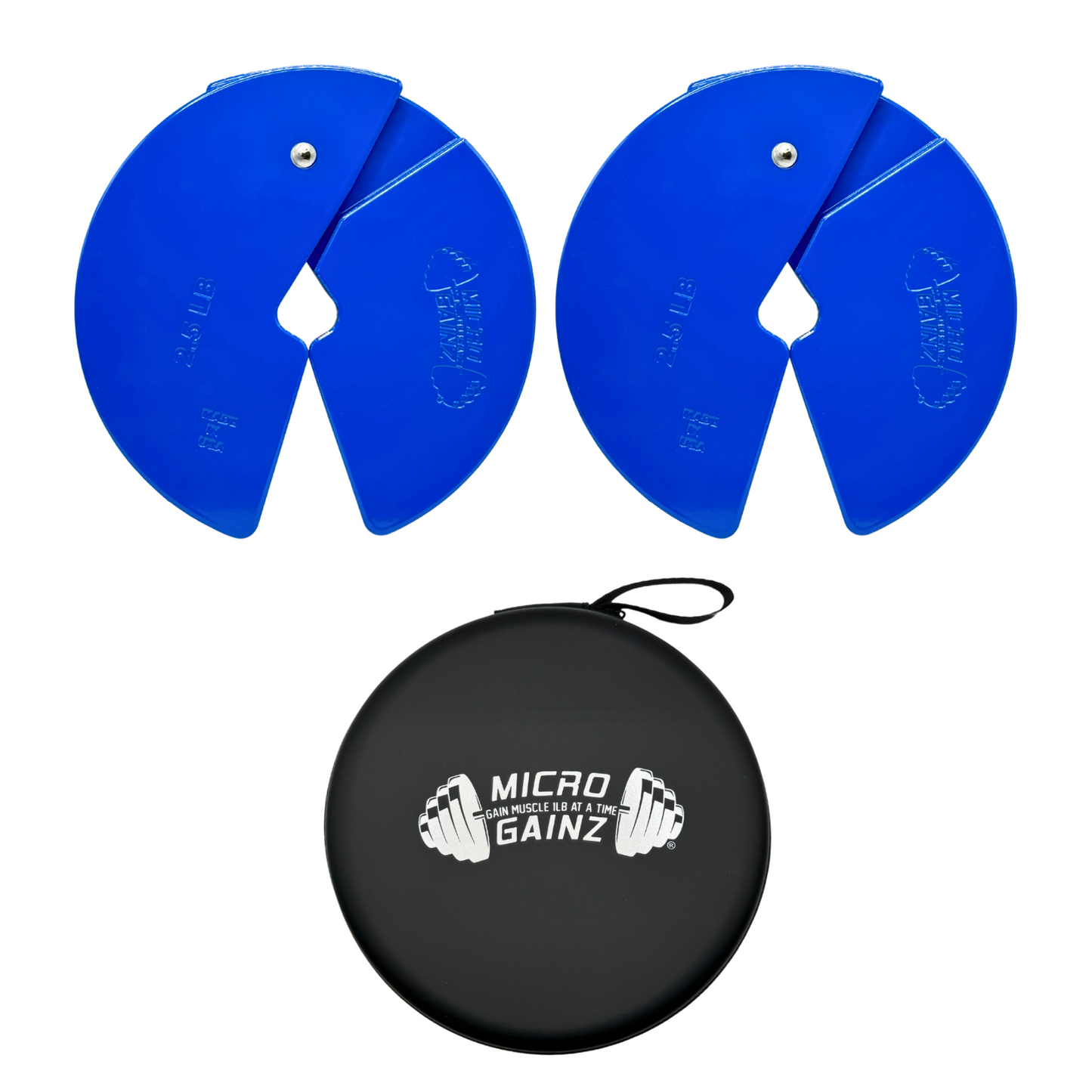 Micro Gainz Blue 2.5LB Dumbbell Fractional Weight Plates - The Track and Field Store