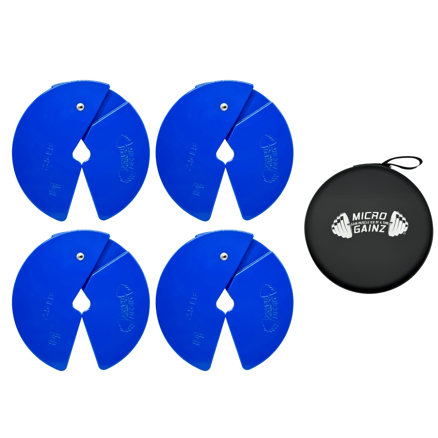 Micro Gainz Blue 2.5LB Dumbbell Fractional Weight Plates - The Track and Field Store