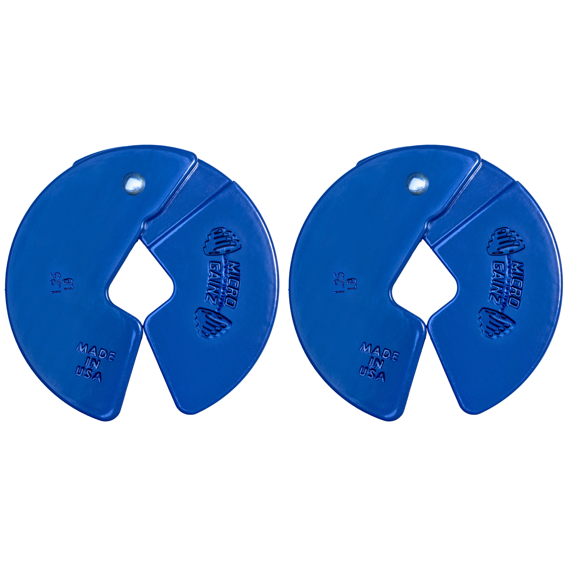 Micro Gainz Blue 1.25LB Dumbbell Fractional Weight Plates - The Track and Field Store