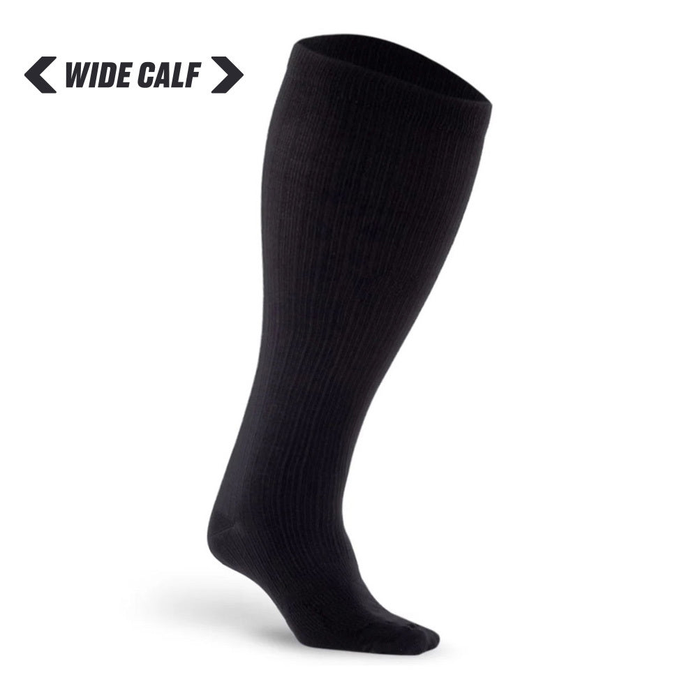 Marathon Wide-Calf, Black on Black - ProCompression - The Track and Field Store