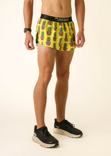 Men's Pineapple Express 2" Half Split Shorts - ChicknLegs Triathlete Store