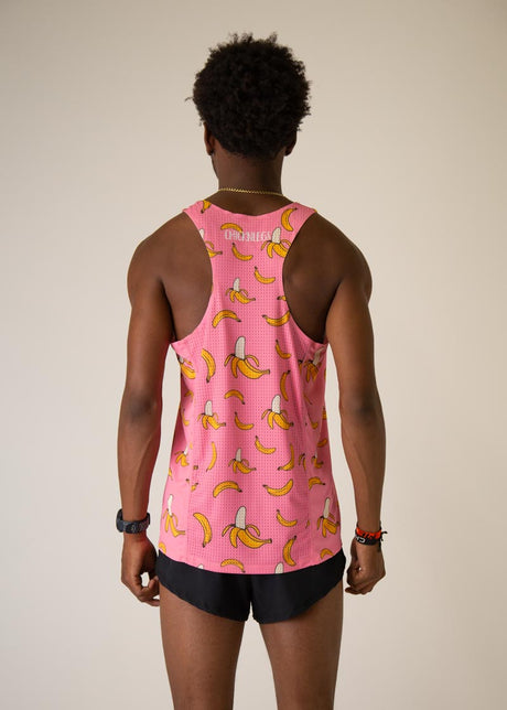Men's Pink Bananas Performance Singlet - ChicknLegs