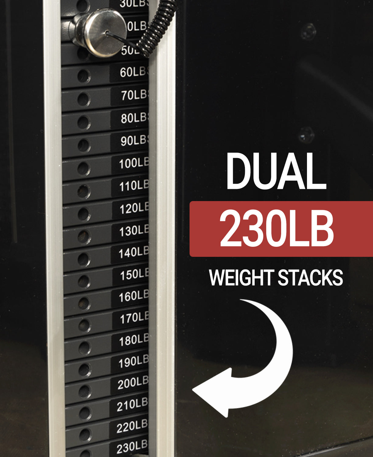 Functional Trainer With Dual 230 lb Weight Stacks - Xmark