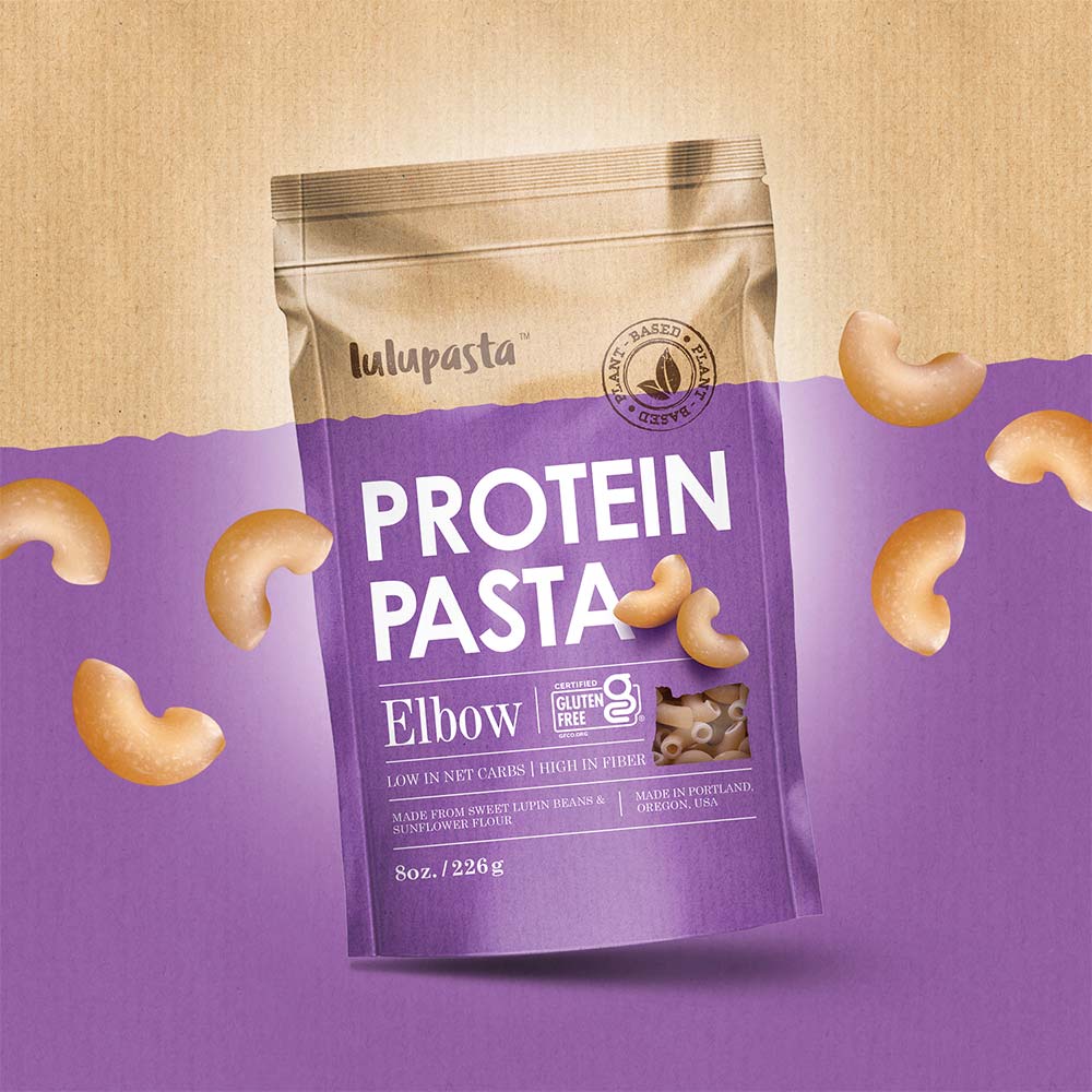 Elbow Protein Pasta - 19g Protein & 4g Net Carb, Lupin Pasta, Keto Pasta, Gluten Free, 8 oz. - Wholesome Provisions - The Track and Field Store