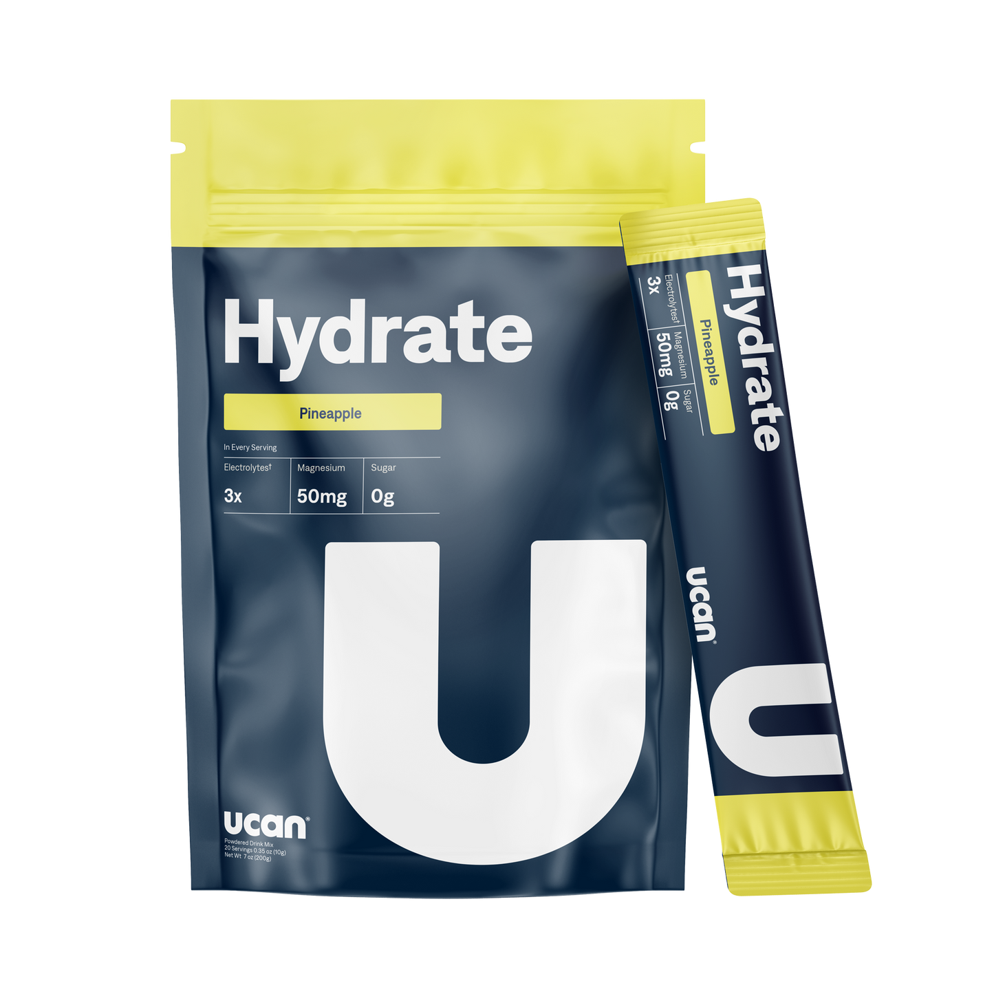 Pineapple Hydrate Electrolyte Packets - UCAN - The Track and Field Store