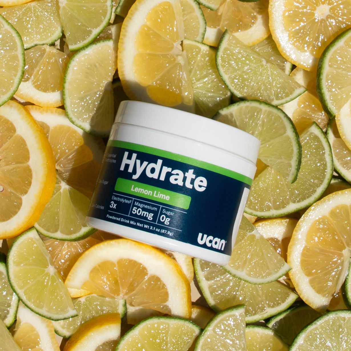Lemon Lime Hydrate Electrolyte Jar - UCAN - The Track and Field Store