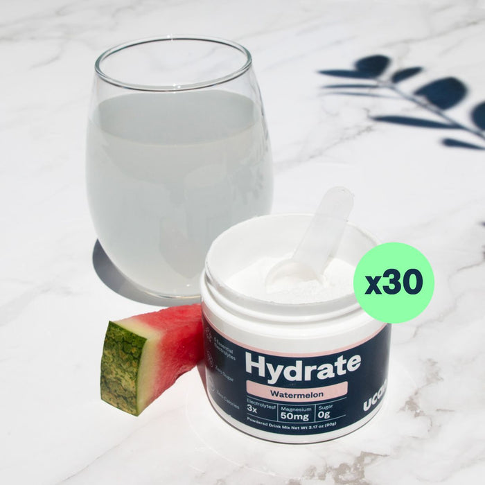 Watermelon Hydrate Electrolyte Jar - UCAN - The Track and Field Store