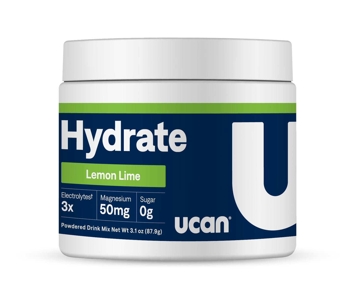 Lemon Lime Hydrate Electrolyte Jar - UCAN - The Track and Field Store