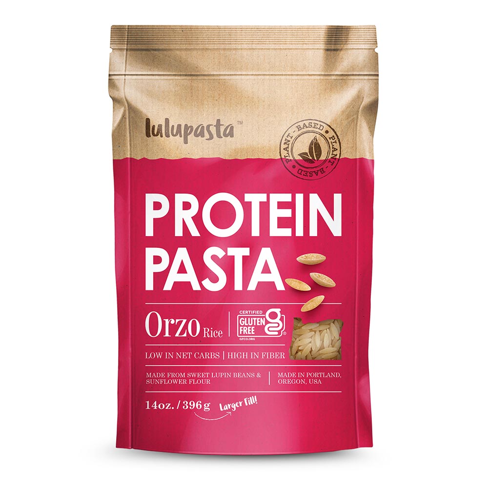 Orzo Protein Pasta - 19g Protein & 4g Net Carb, Keto Rice, Keto Pasta, Gluten Free (Large 14 oz. Fill) - Wholesome Provisions