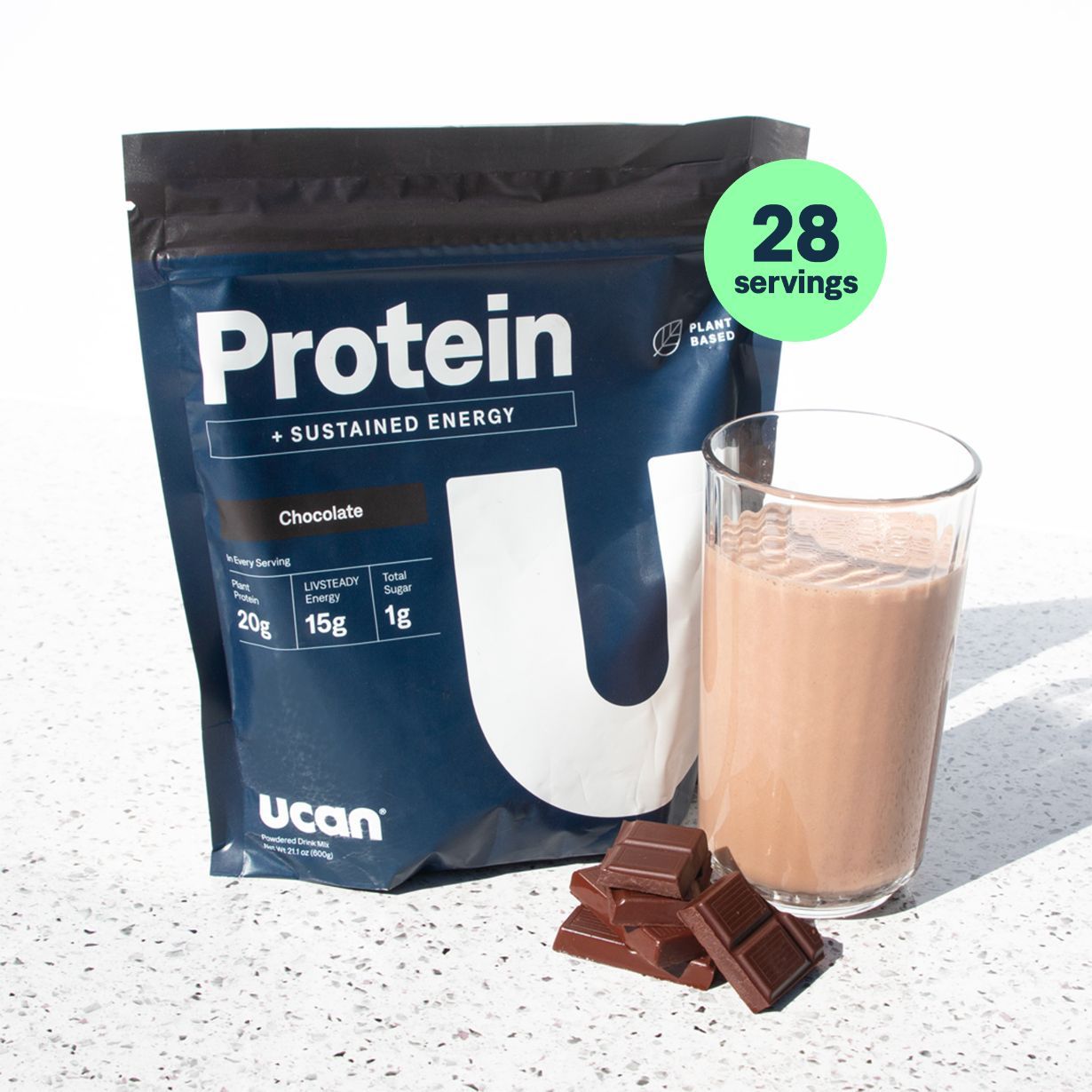 Chocolate Protein + Energy Powder - UCAN - The Track and Field Store
