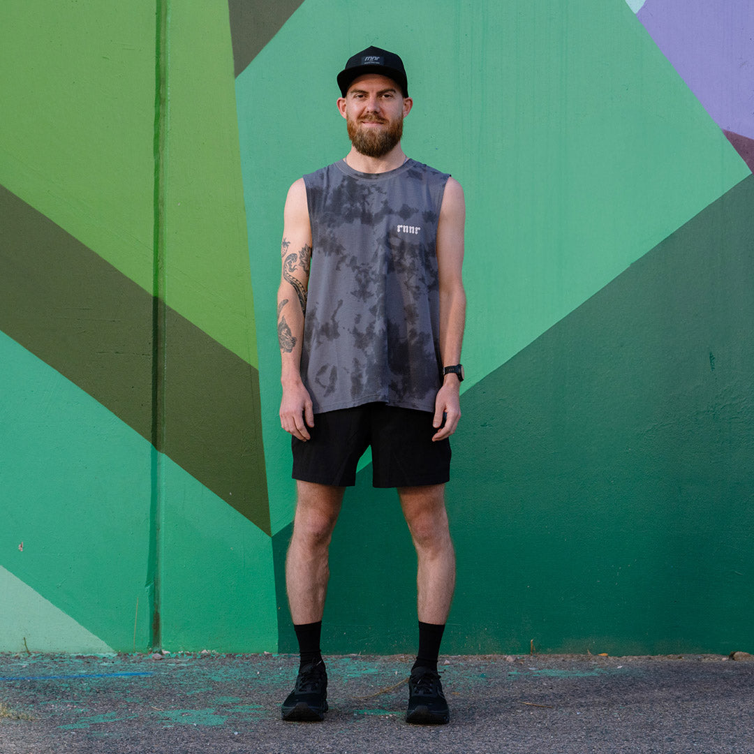 Men's Muscle Tee- Smoked Pearl - RNNR - The Track and Field Store