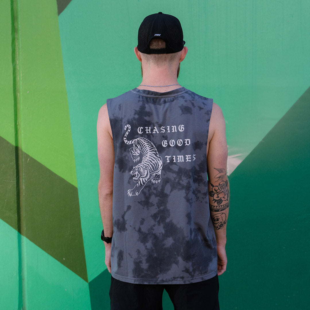 Men's Muscle Tee- Smoked Pearl - RNNR - The Track and Field Store
