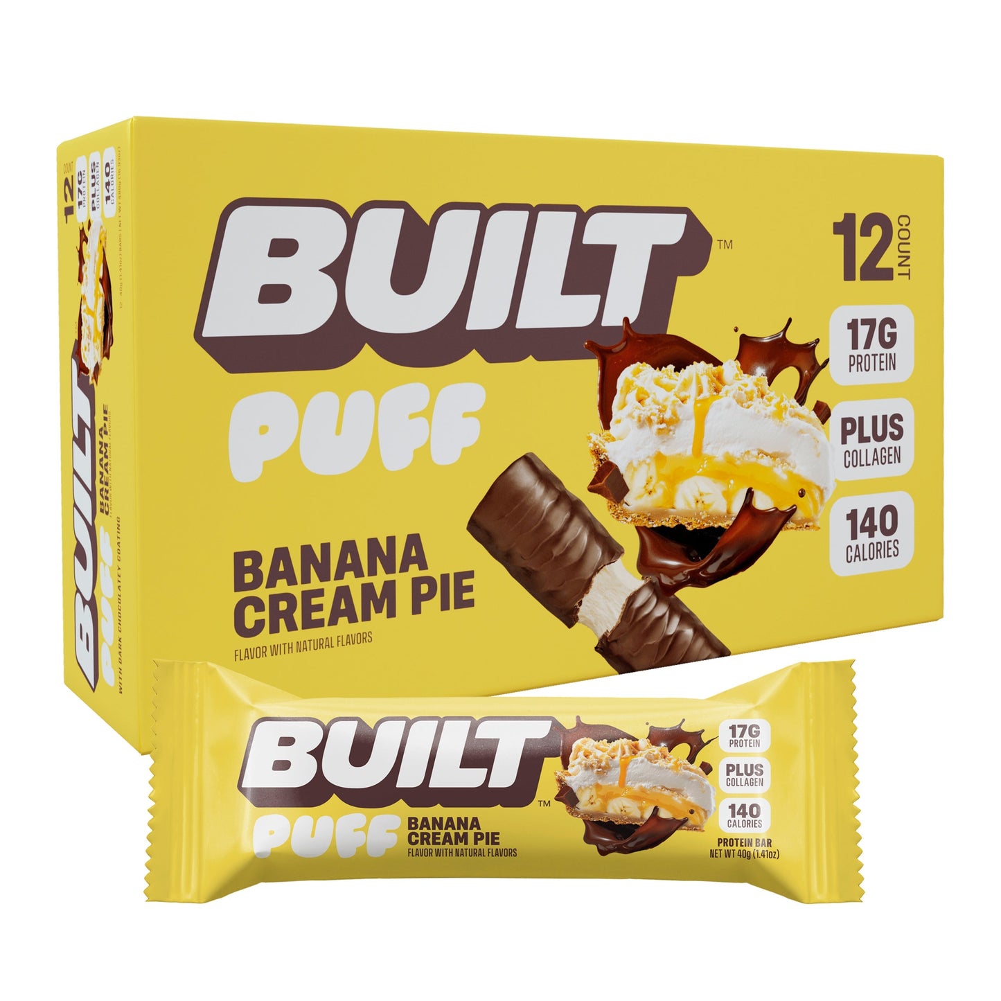 Banana Cream Pie Puff - BUILT BUILT
