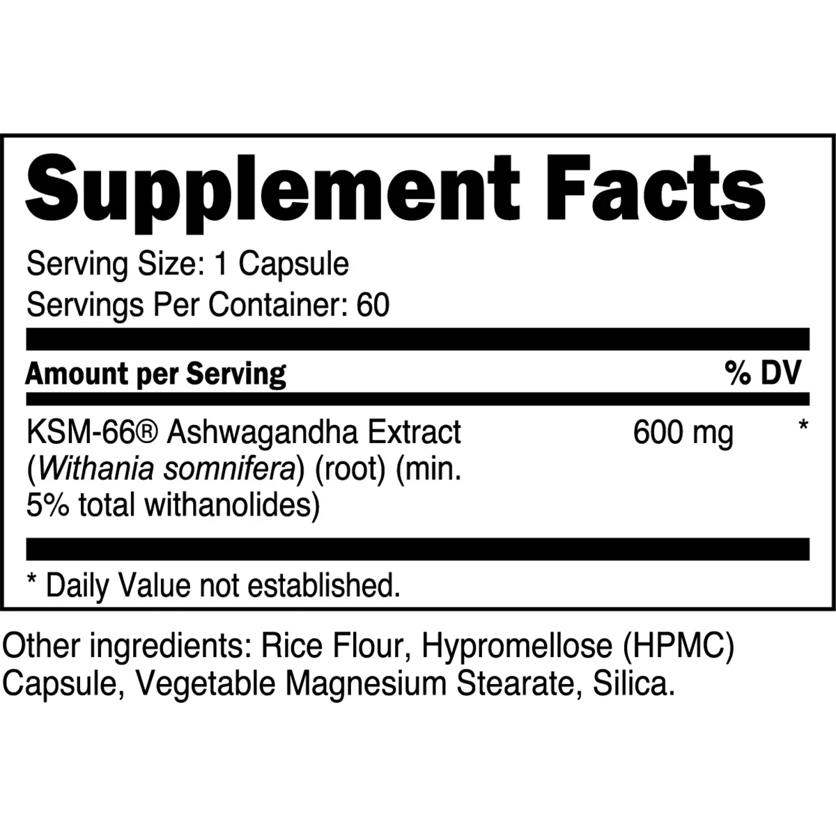 Transparent Labs KSM-66 Ashwagandha