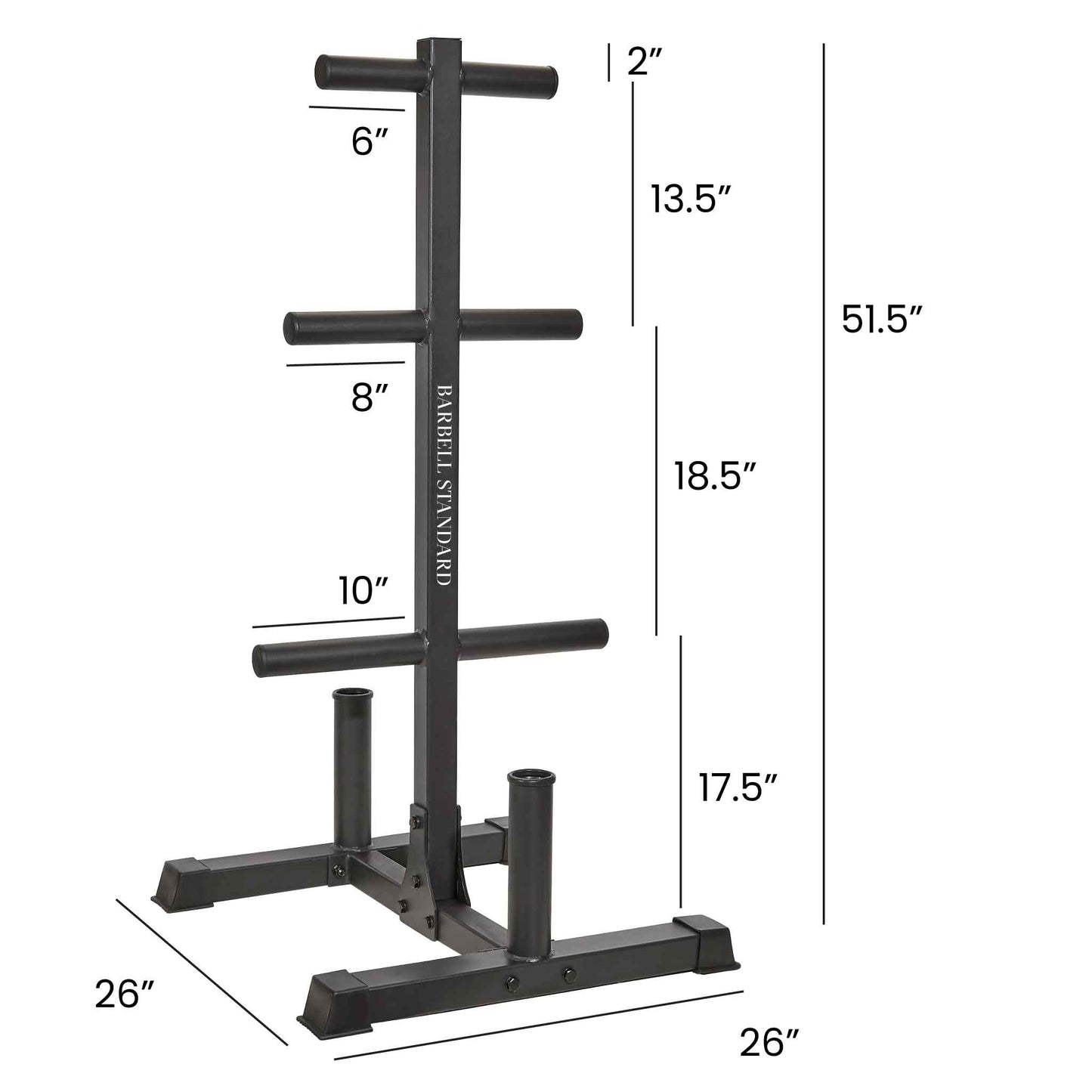 Weight Tree - Olympic Barbell and Weight Rack - Barbell Standard
