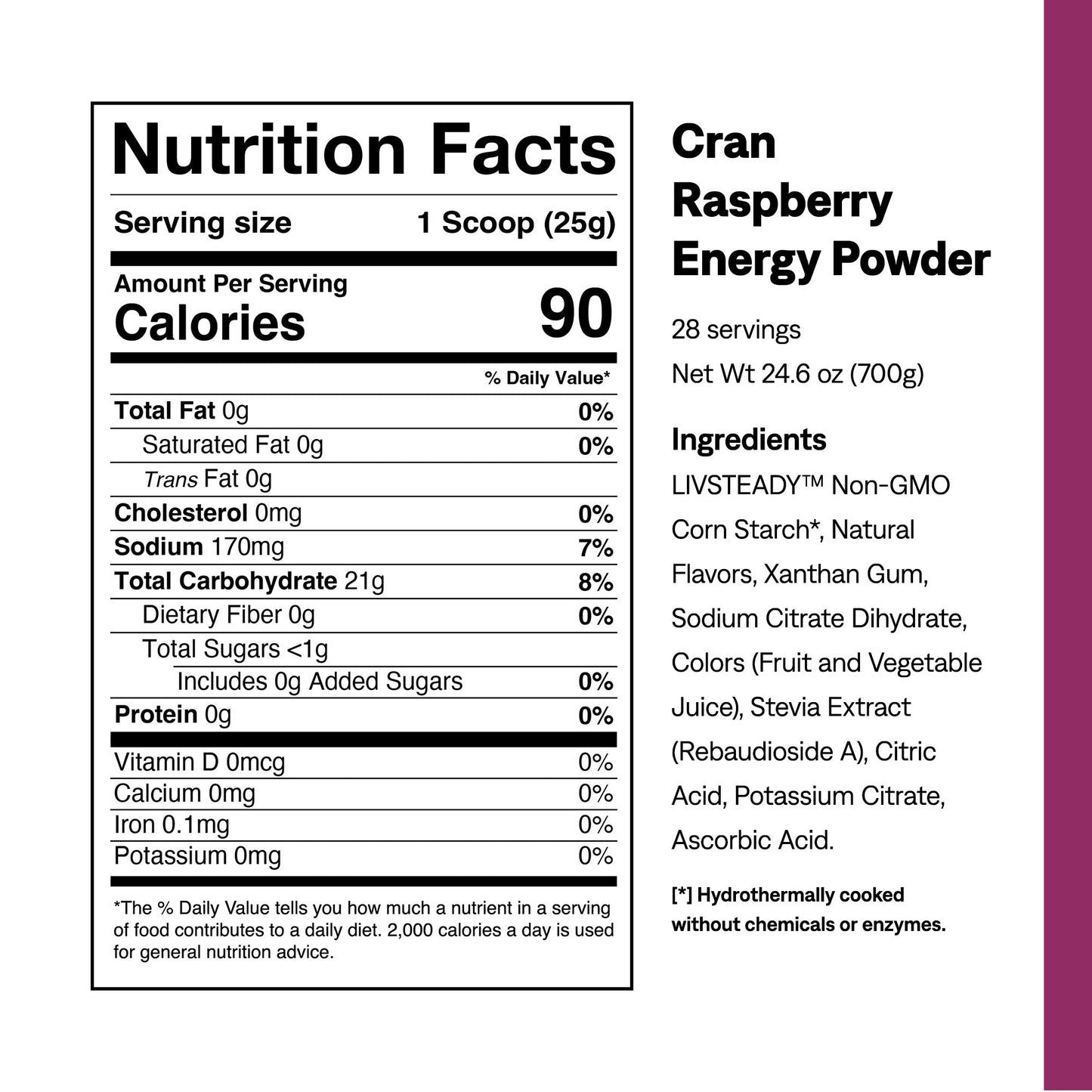 Cran Raspberry Energy Powder - UCAN