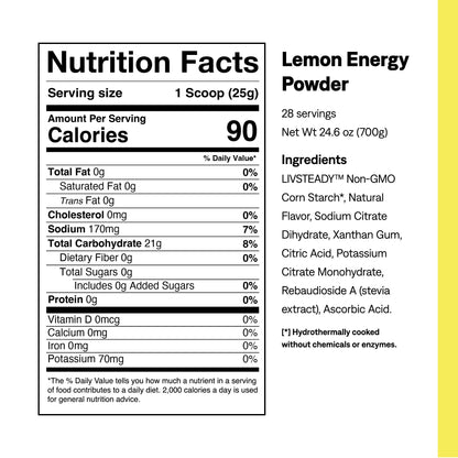 Lemon Energy Powder - UCAN - The Track and Field Store