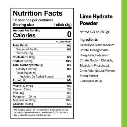 Lemon Lime Hydrate Electrolyte Packets - UCAN