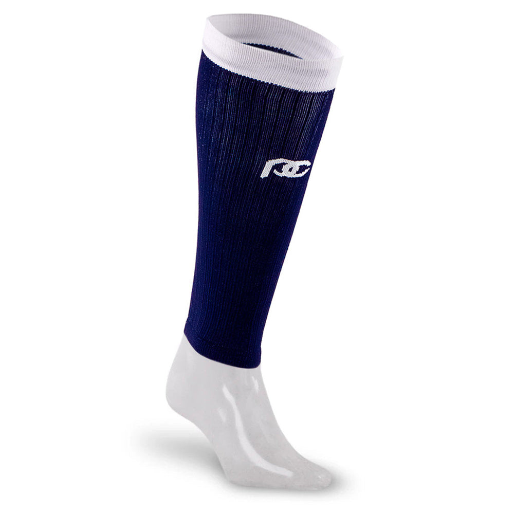 Calf Sleeves, Navy over White - ProCompression - The Track and Field Store