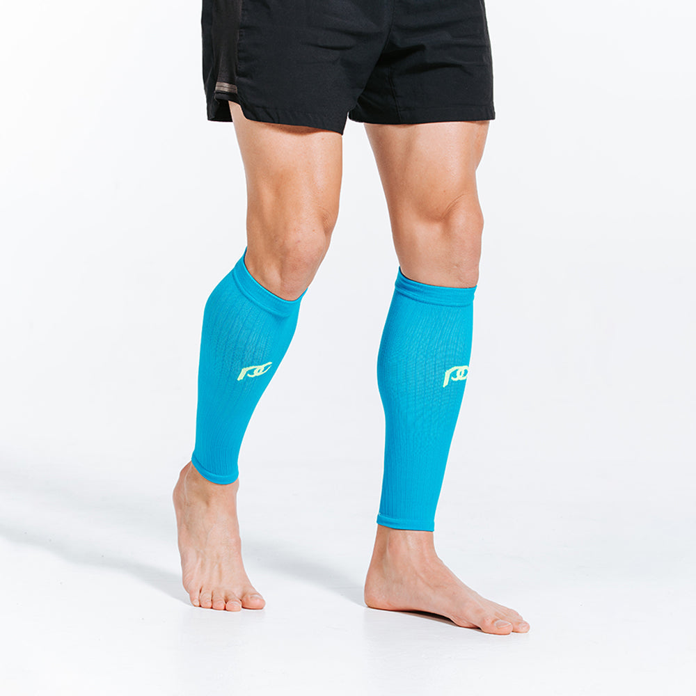 Calf Sleeves, Neon Blue - ProCompression - The Track and Field Store