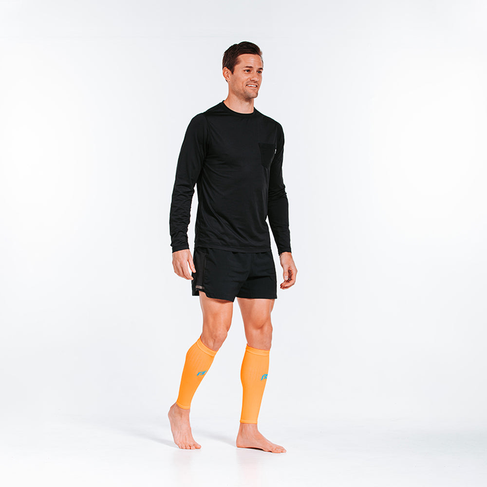 Calf Sleeves, Neon Orange - ProCompression - The Track and Field Store