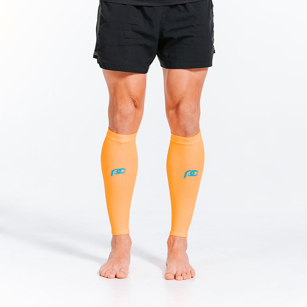 Calf Sleeves, Neon Orange - ProCompression - The Track and Field Store