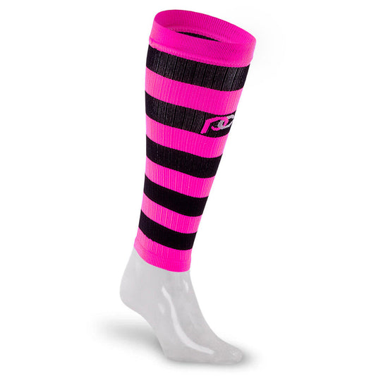 Calf Sleeves, Neon Pink and Black - ProCompression