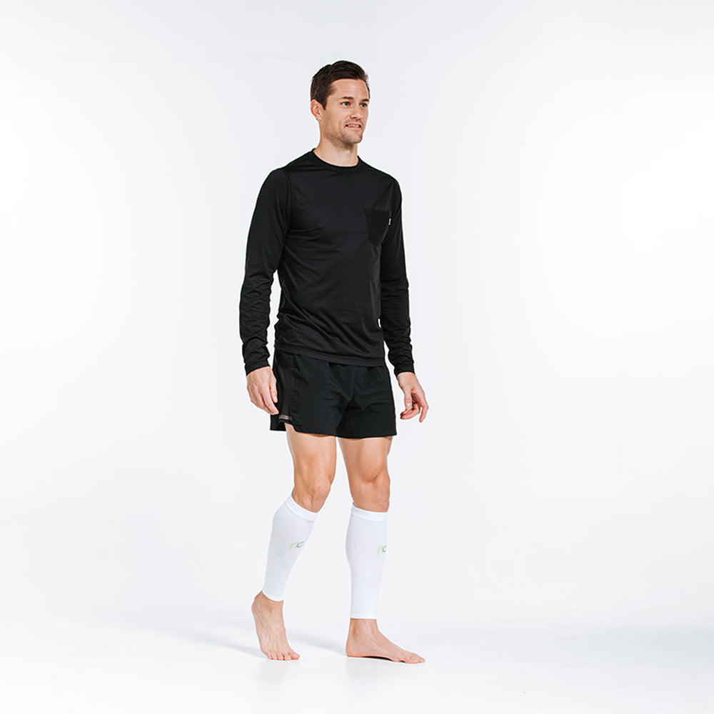 Calf Sleeves, White - ProCompression - The Track and Field Store