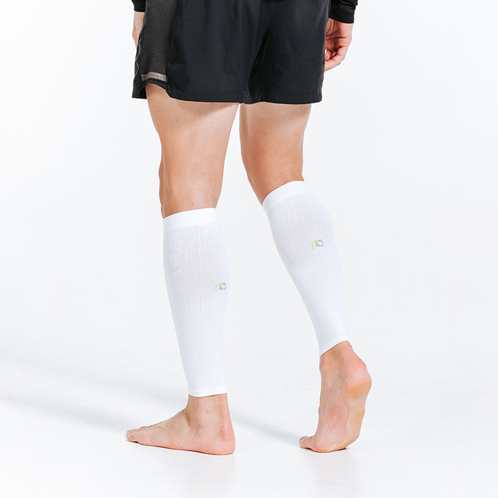 Calf Sleeves, White - ProCompression - The Track and Field Store