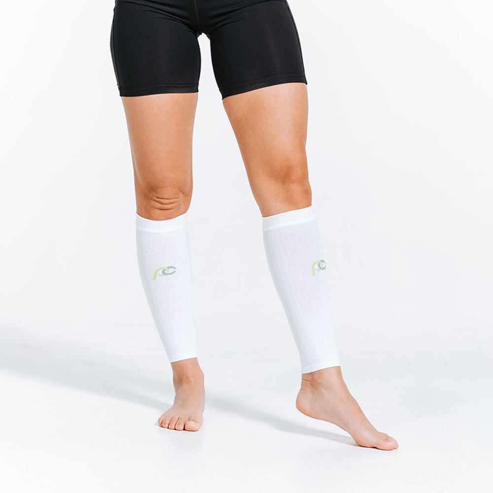 Calf Sleeves, White - ProCompression - The Track and Field Store