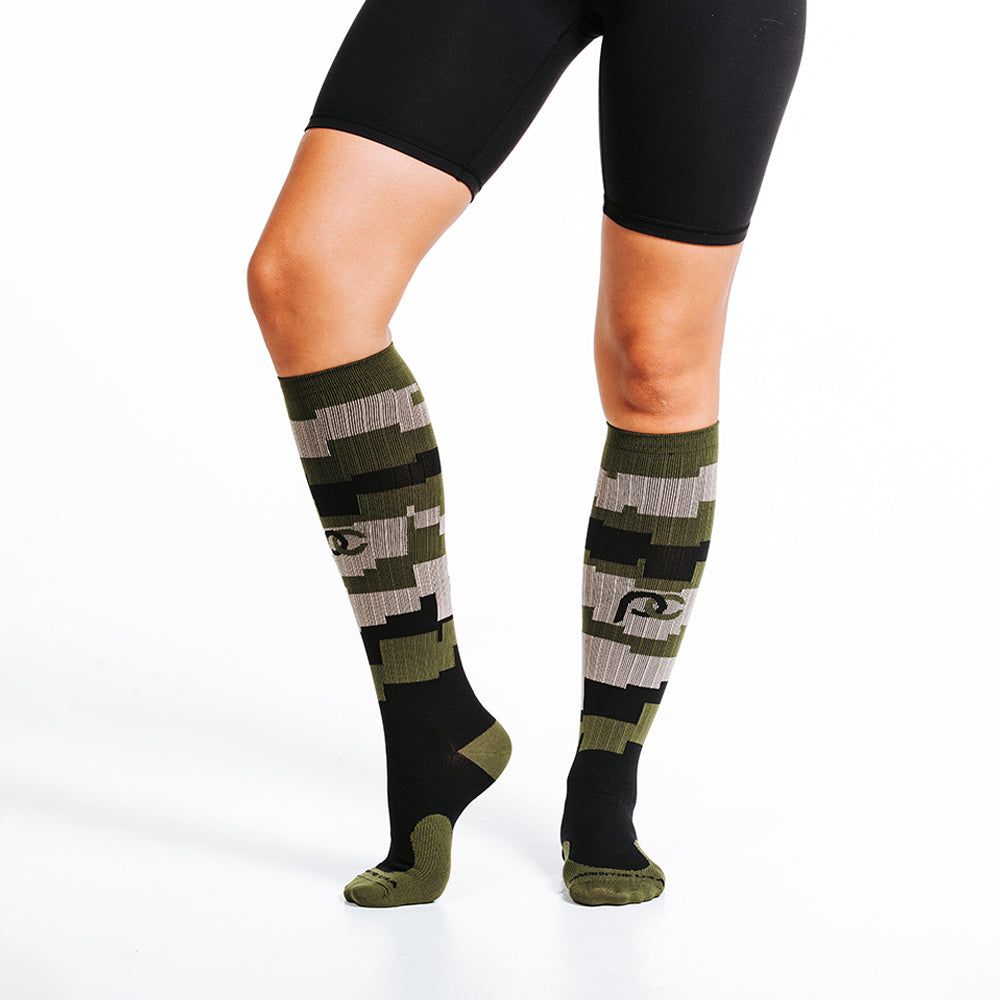 Marathon, Green Camo - ProCompression - The Track and Field Store