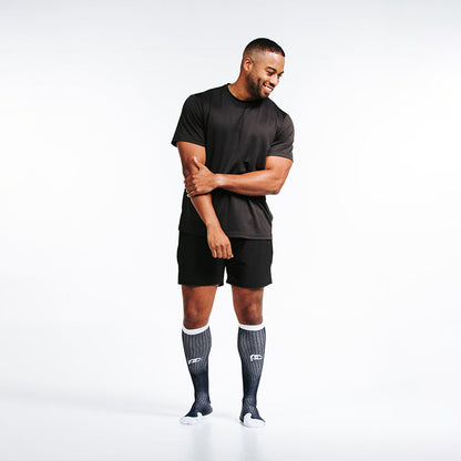 Marathon, Navy over White - ProCompression - The Track and Field Store