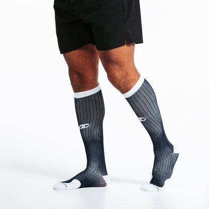 Marathon, Navy over White - ProCompression - The Track and Field Store
