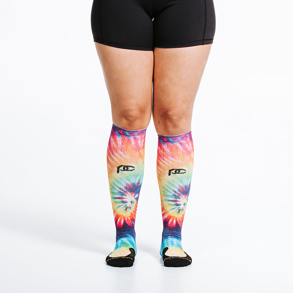 Marathon Printed, Rainbow Tie Dye - ProCompression - The Track and Field Store