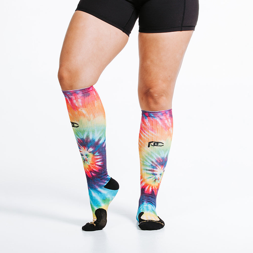 Marathon Printed, Rainbow Tie Dye - ProCompression - The Track and Field Store