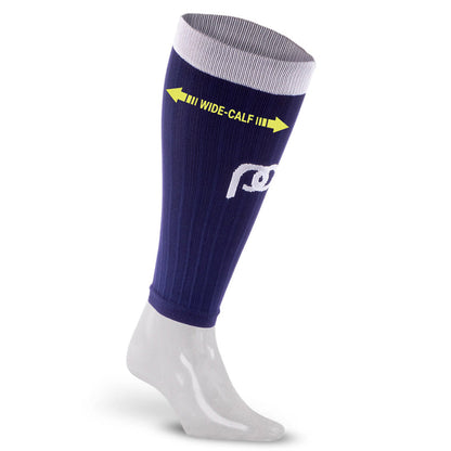 Calf Sleeves, Navy over White - ProCompression - The Track and Field Store