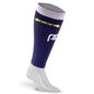 Calf Sleeves, Navy over White - ProCompression - The Track and Field Store
