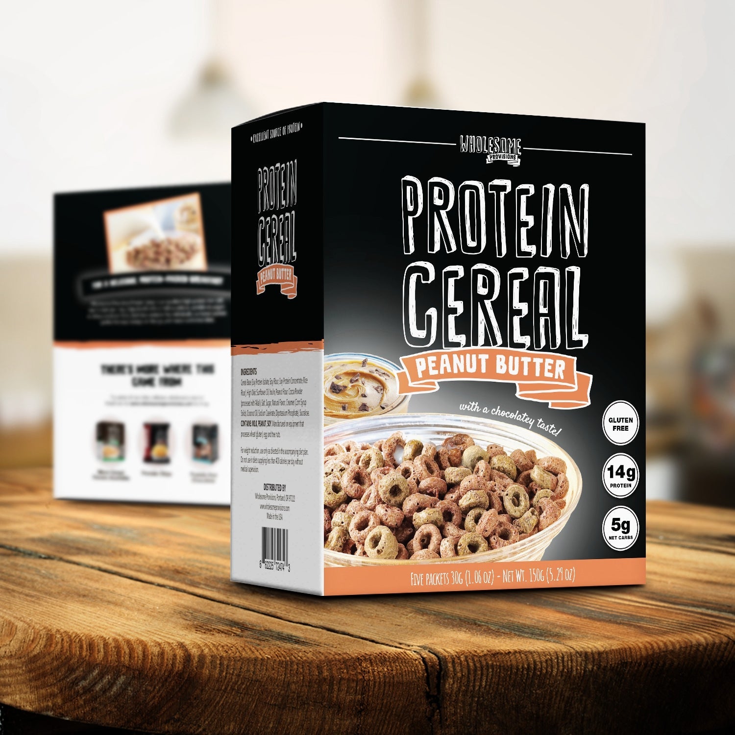 Peanut Butter Protein Cereal - High Protein & Fiber, Low Carb - Wholesome Provisions - The Track and Field Store