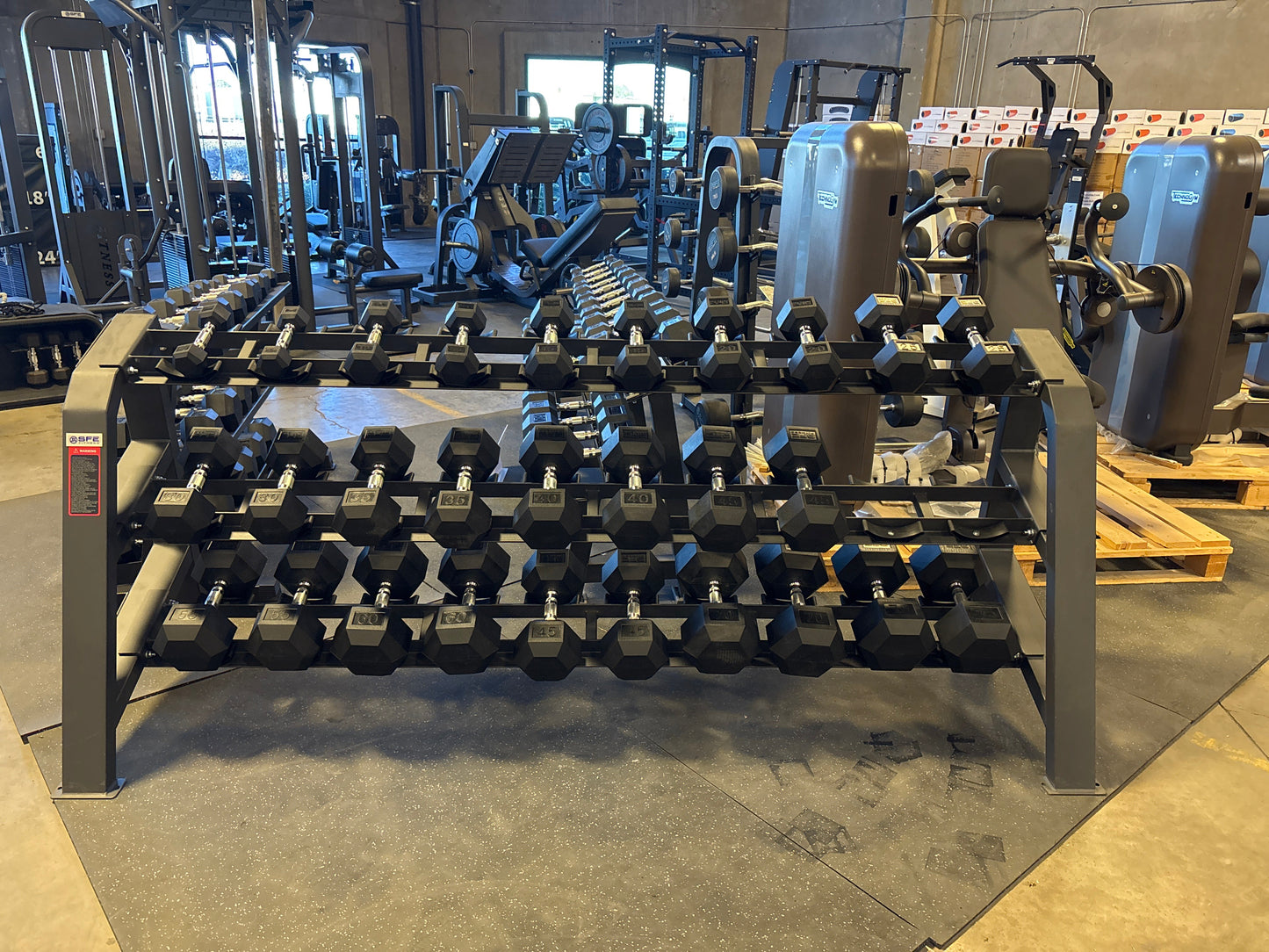 Commercial Dumbbell Rack, 15 Pairs - SFE
