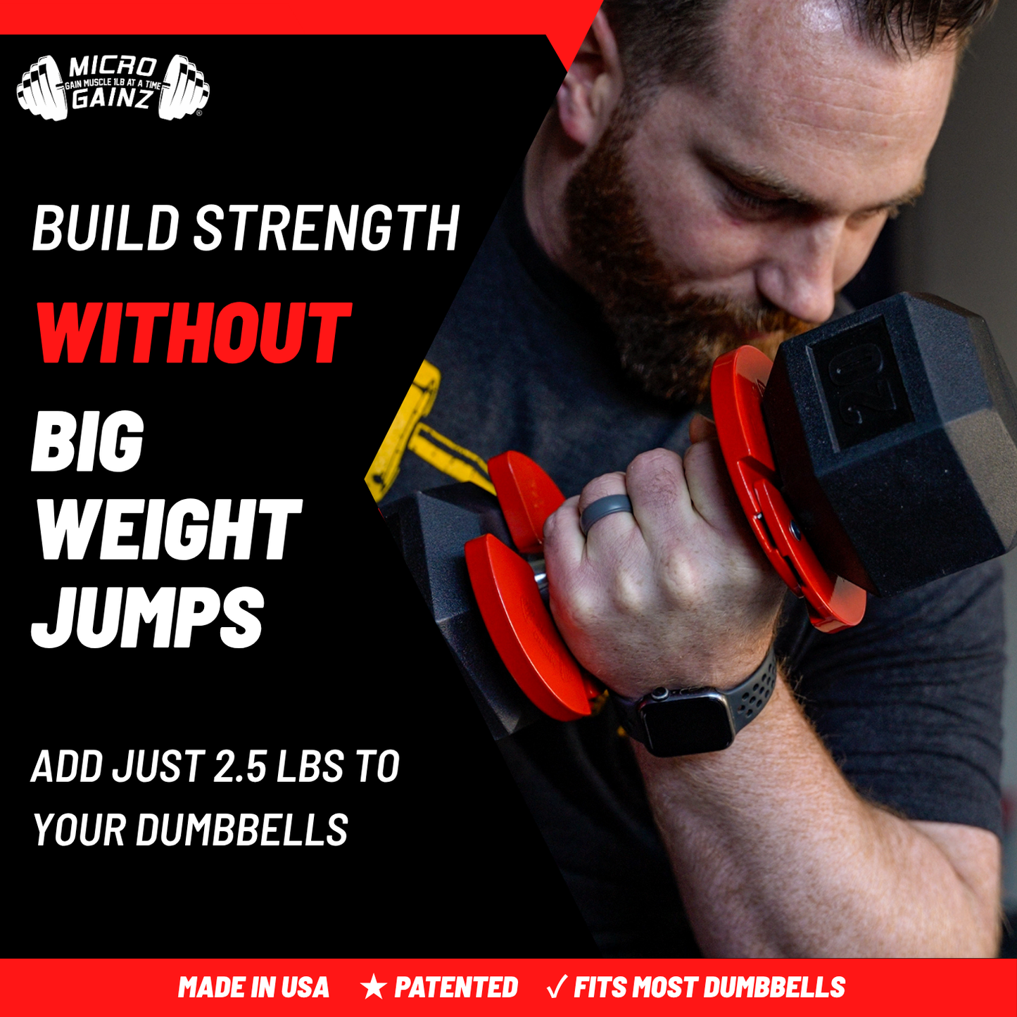 Micro Gainz 1.25LB Dumbbell Fractional Weight Plate